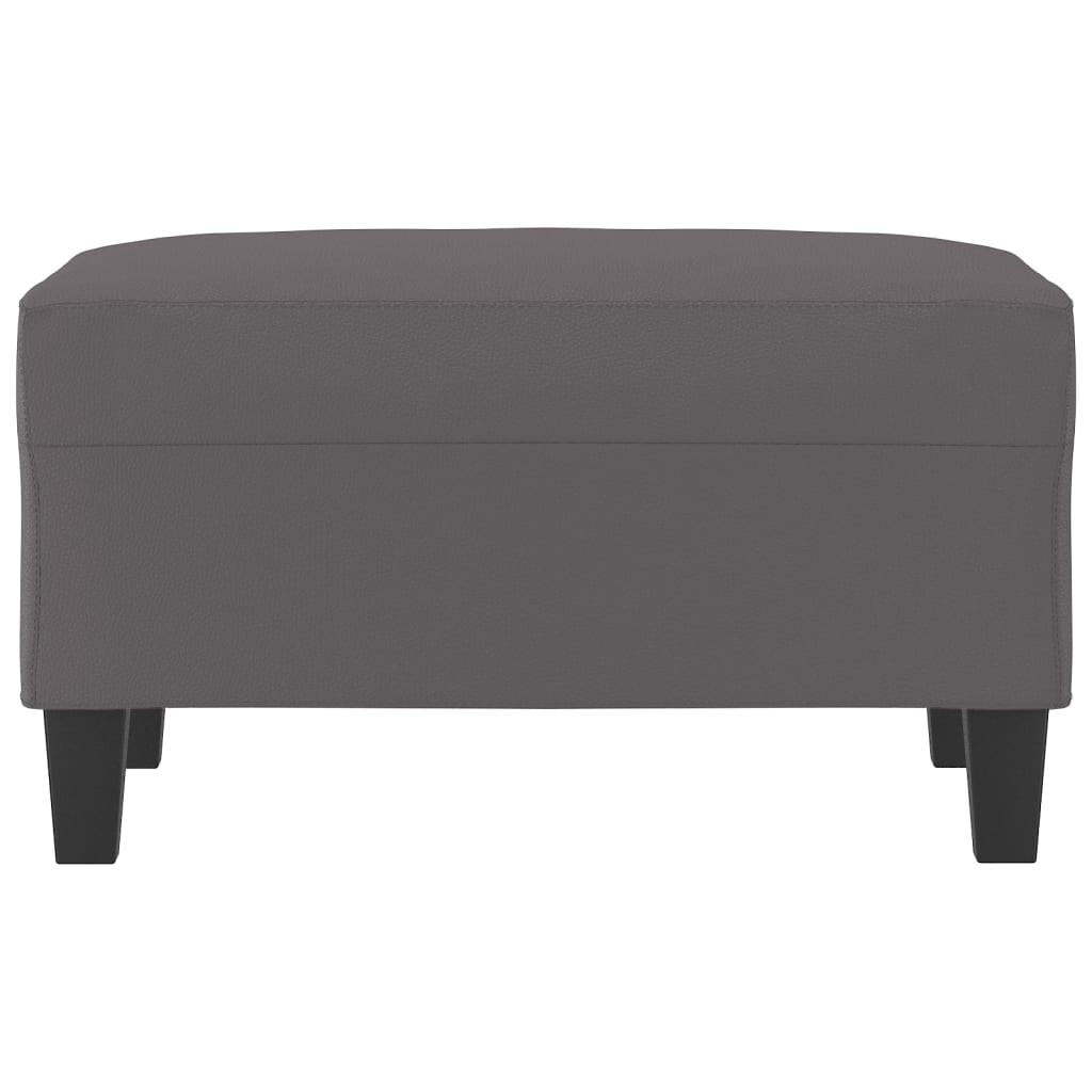 fodskammel 70x55x41 cm kunstlæder grå