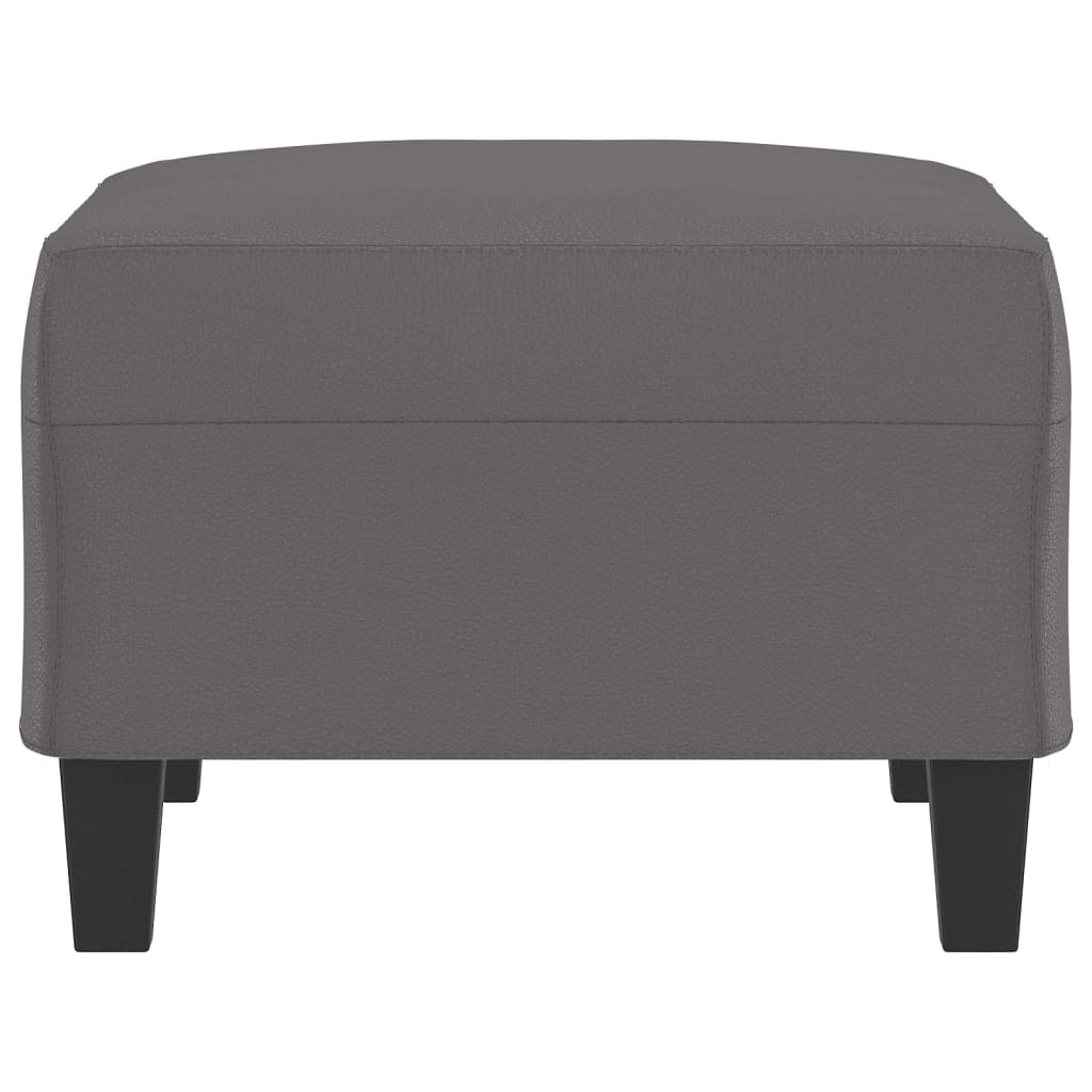 fodskammel 70x55x41 cm kunstlæder grå
