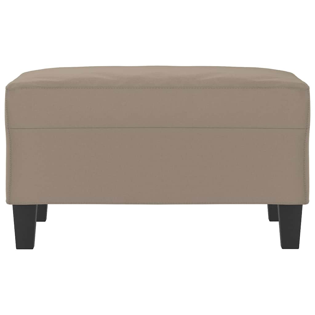 fodskammel 70x55x41 cm mikrofiberstof gråbrun