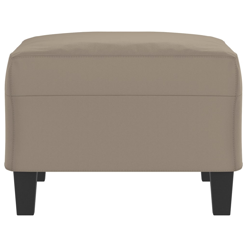 fodskammel 70x55x41 cm mikrofiberstof gråbrun