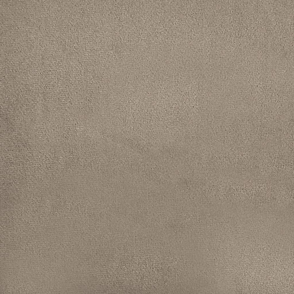 fodskammel 70x55x41 cm mikrofiberstof gråbrun