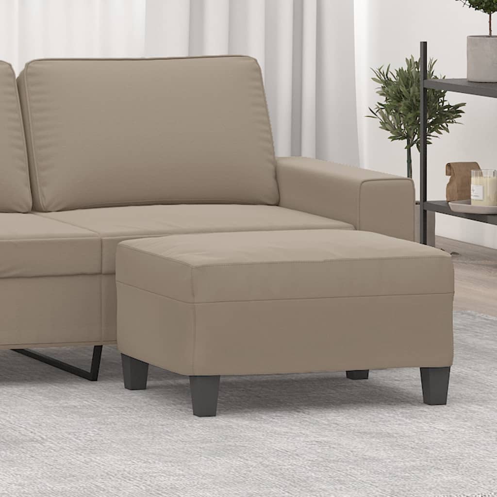 fodskammel 70x55x41 cm mikrofiberstof gråbrun