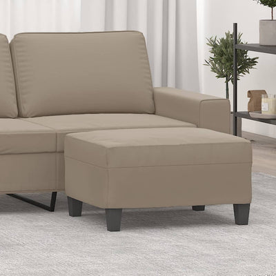 fodskammel 70x55x41 cm mikrofiberstof gråbrun