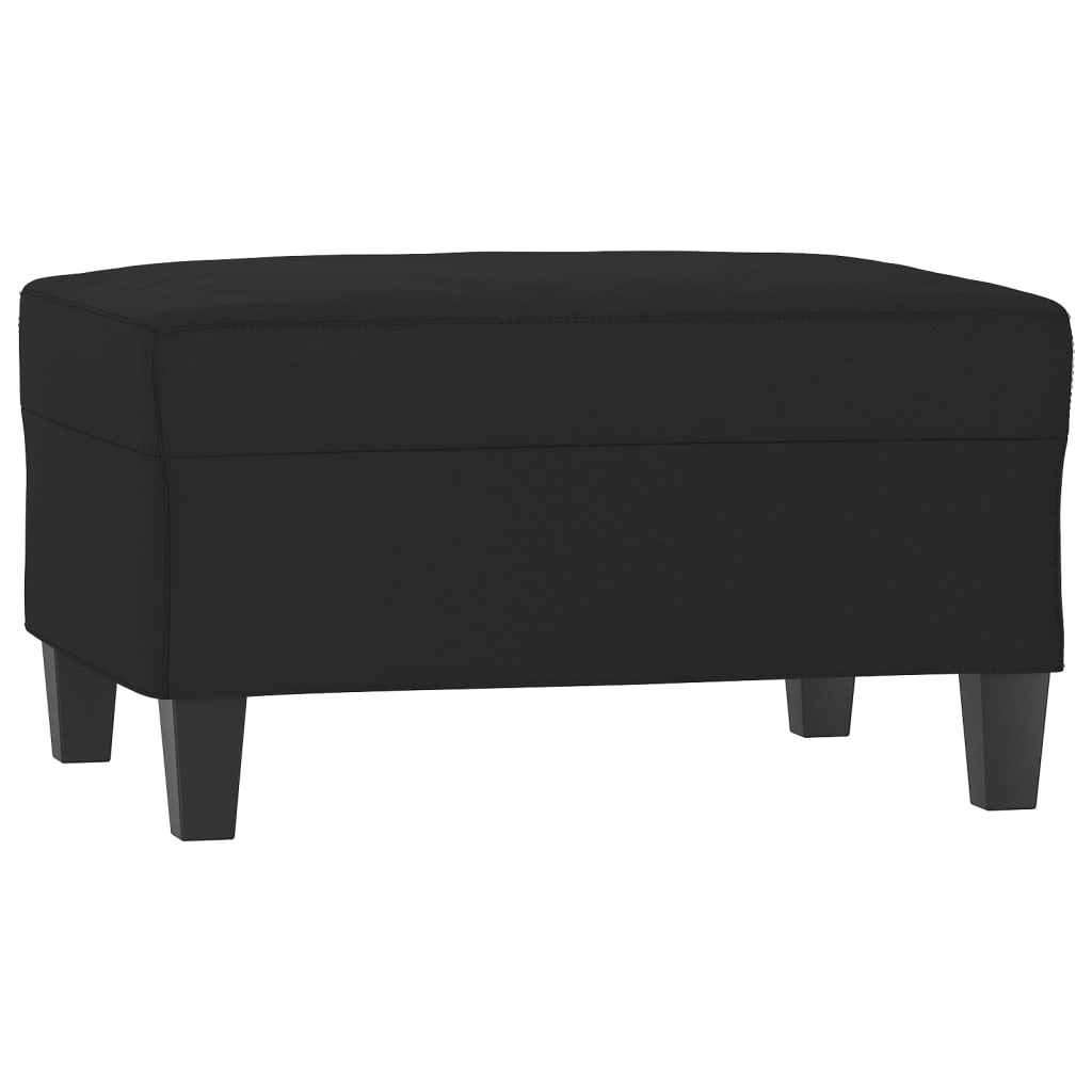 fodskammel 70x55x41 cm mikrofiberstof sort
