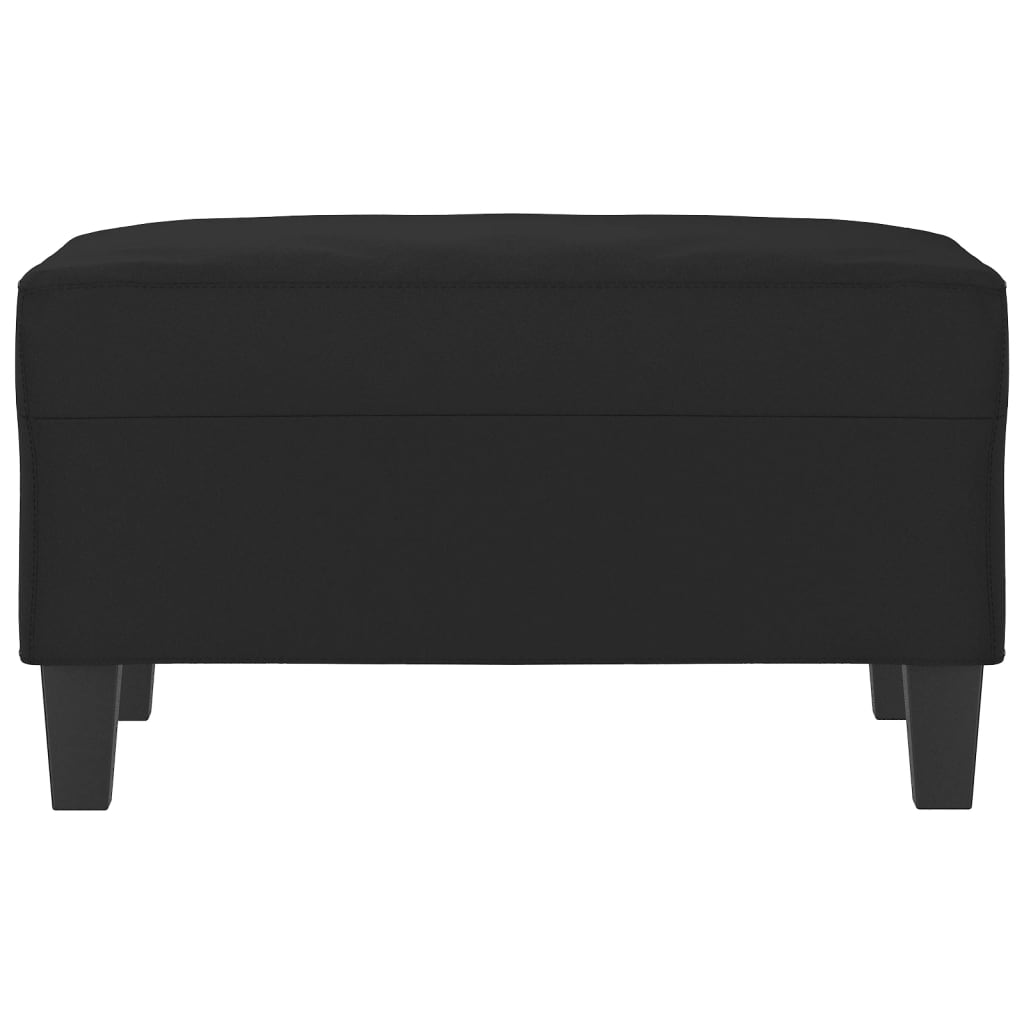 fodskammel 70x55x41 cm mikrofiberstof sort