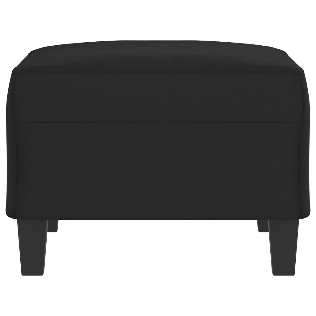 fodskammel 70x55x41 cm mikrofiberstof sort