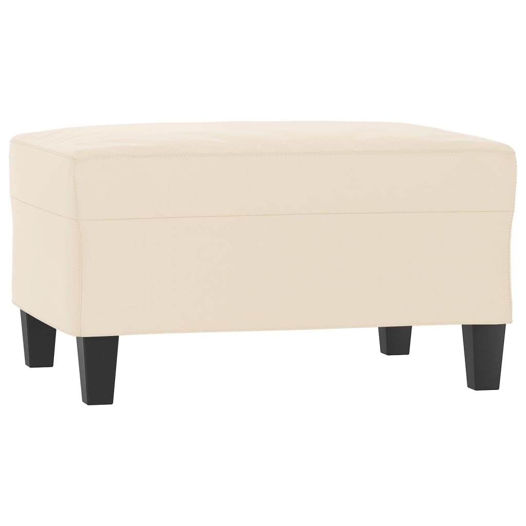 fodskammel 70x55x41 cm mikrofiberstof beige