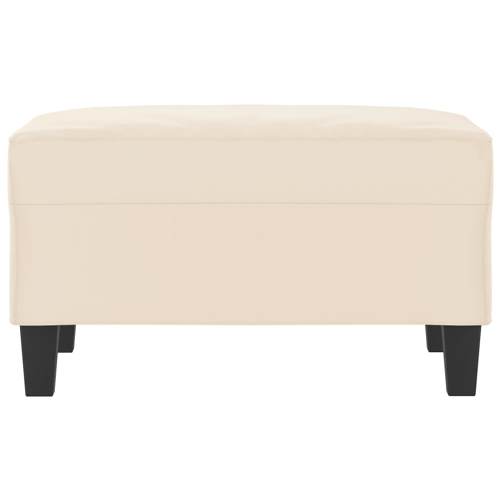 fodskammel 70x55x41 cm mikrofiberstof beige