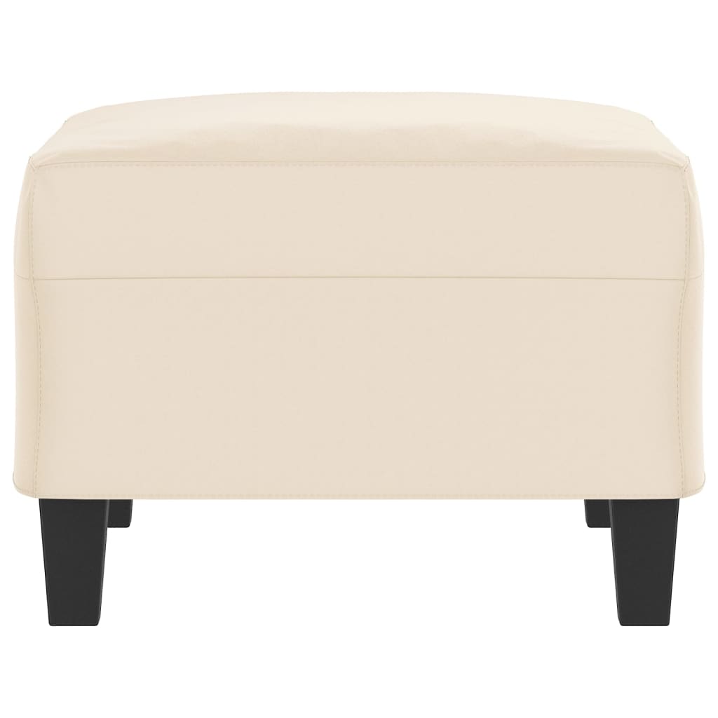 fodskammel 70x55x41 cm mikrofiberstof beige