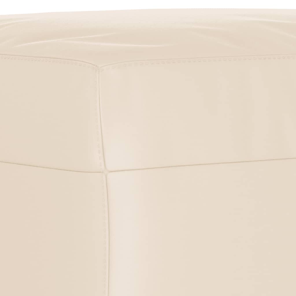 fodskammel 70x55x41 cm mikrofiberstof beige