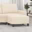 fodskammel 70x55x41 cm mikrofiberstof beige