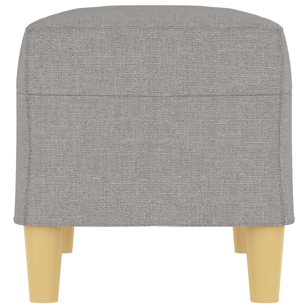 bænk 70x35x41 cm stof lysegrå