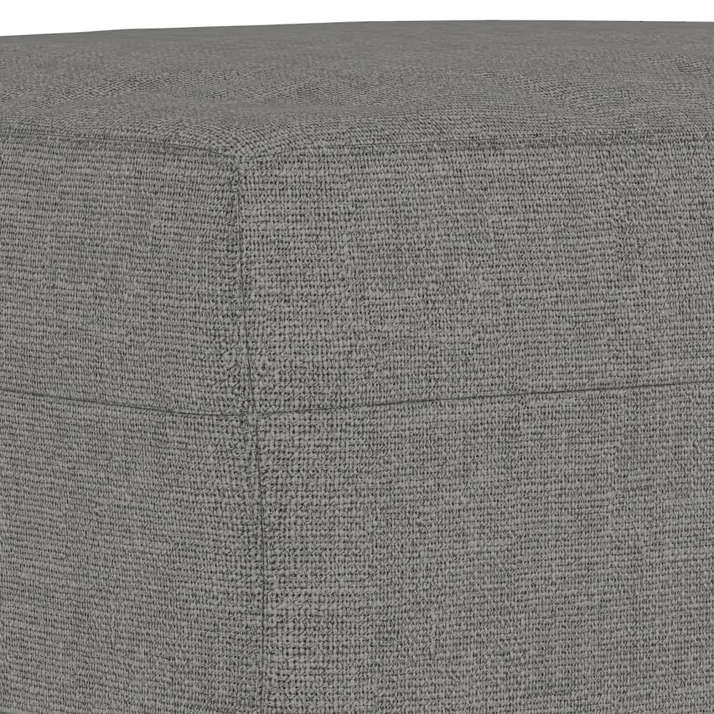 bænk 70x35x41 cm stof mørkegrå