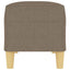 bænk 100x35x41 cm stof gråbrun