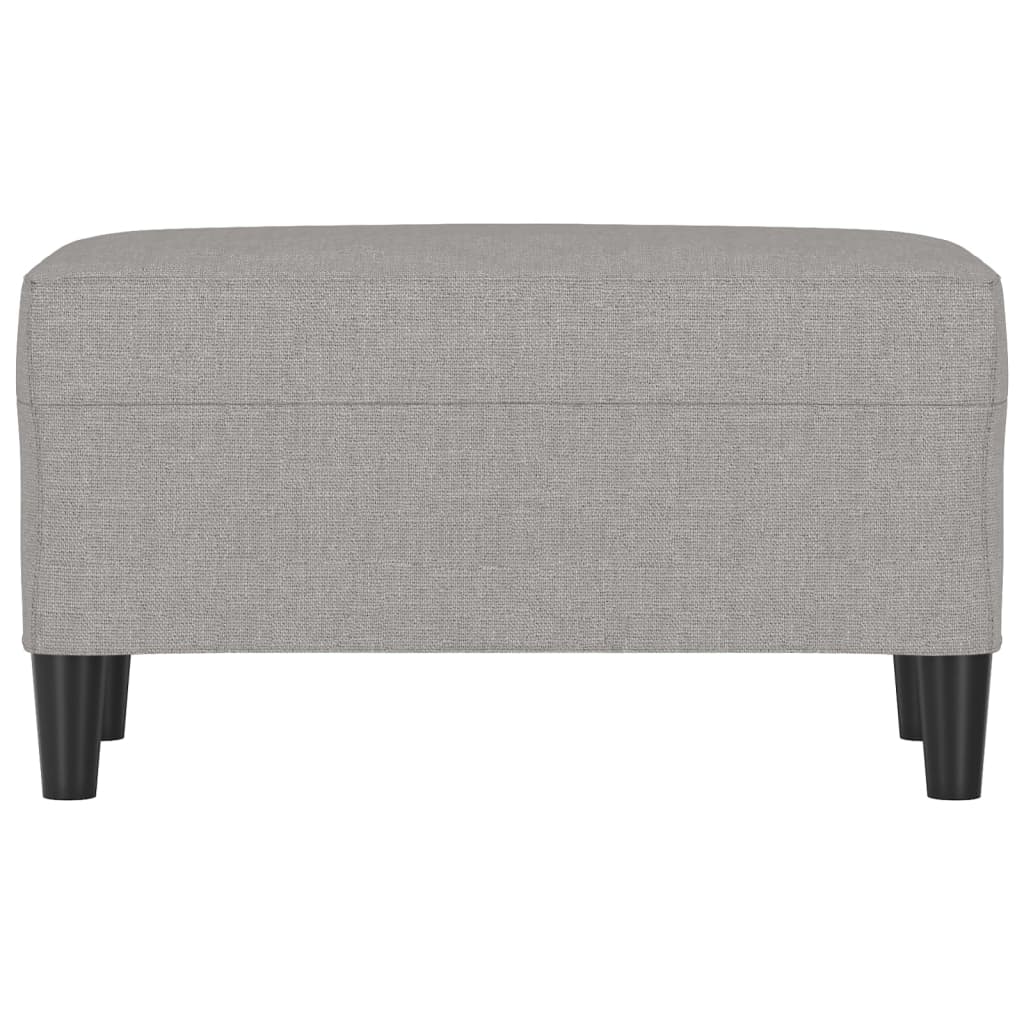 bænk 70x35x41 cm stof lysegrå