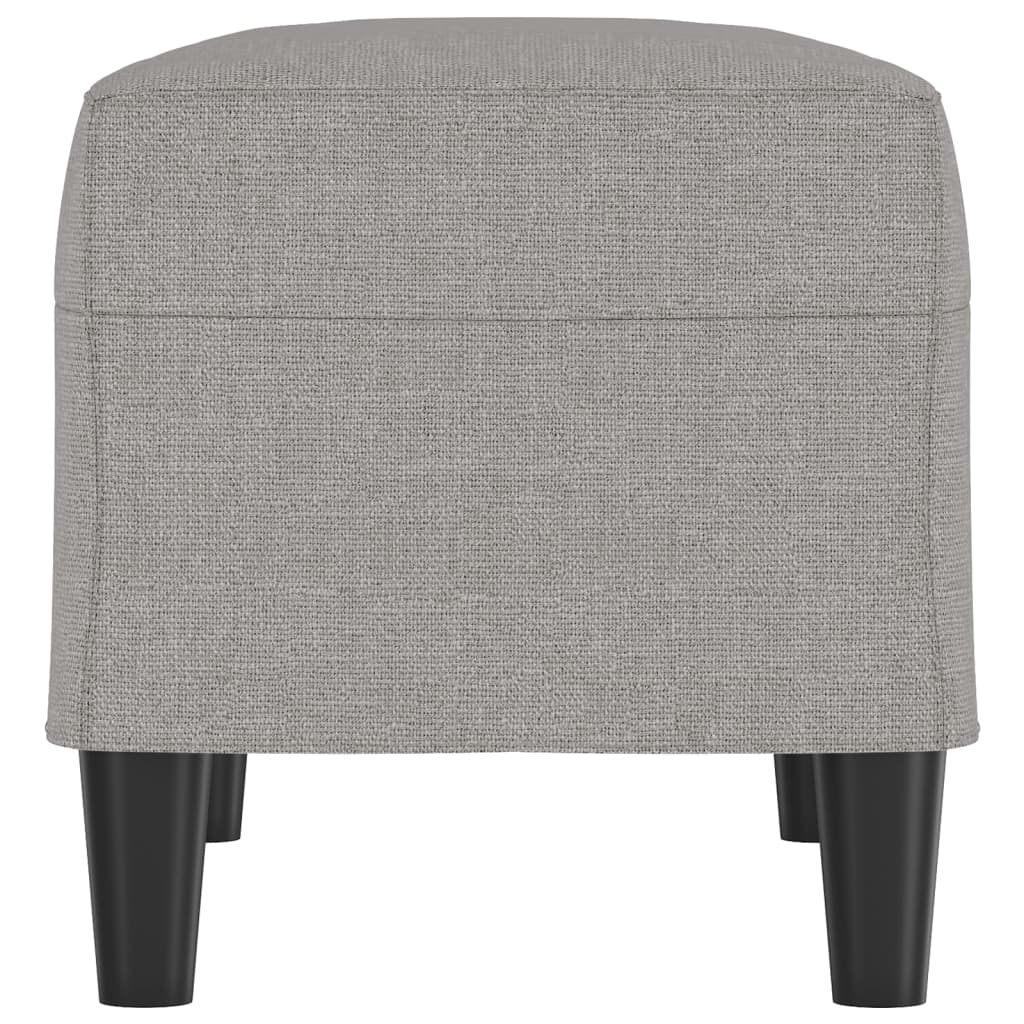 bænk 70x35x41 cm stof lysegrå