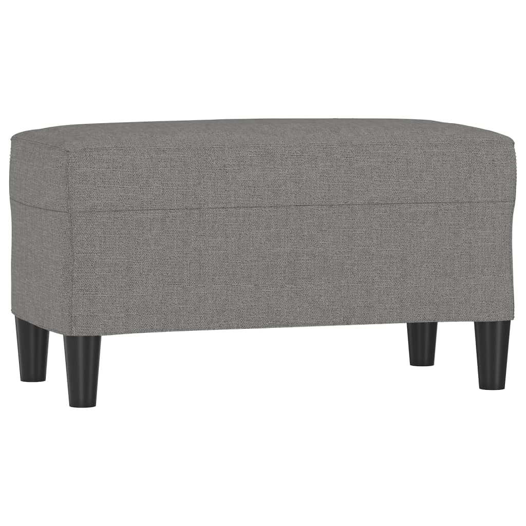 bænk 70x35x41 cm stof mørkegrå