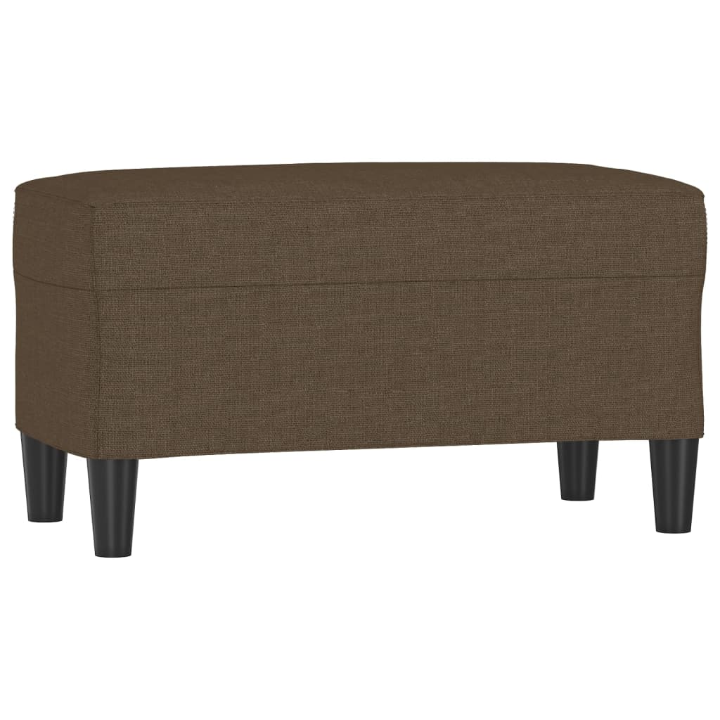 bænk 70x35x41 cm stof brun
