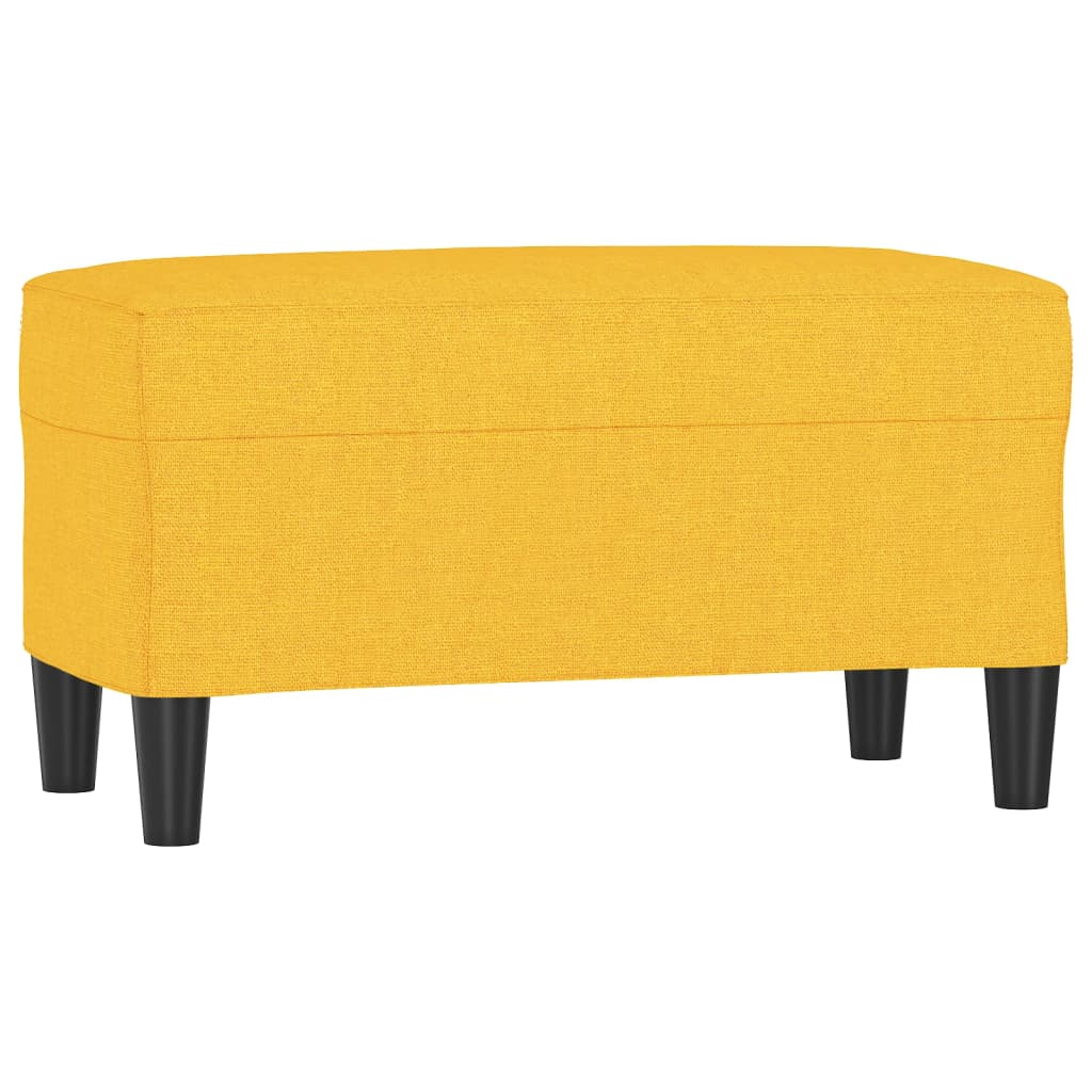 bænk 70x35x41 cm stof gul