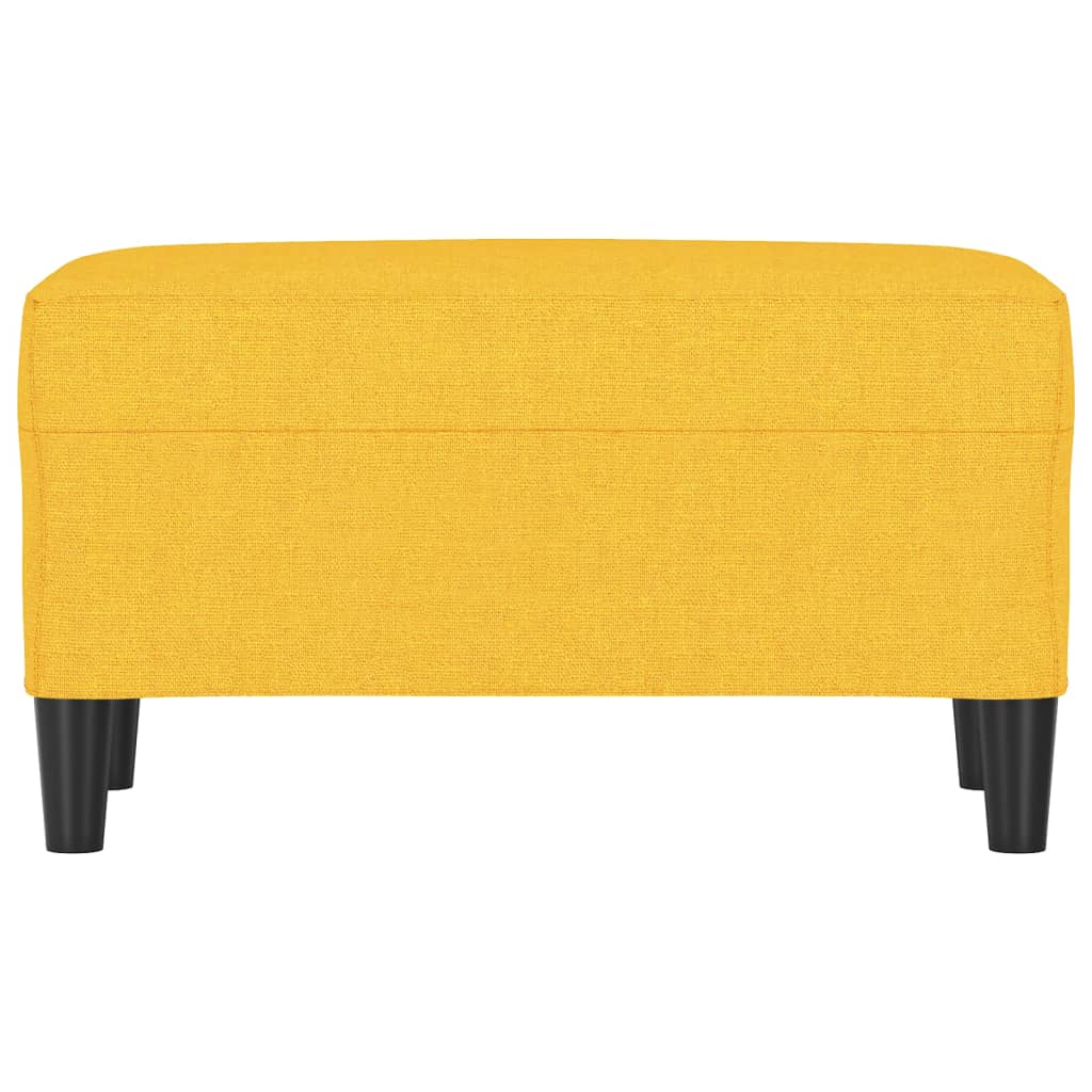 bænk 70x35x41 cm stof gul