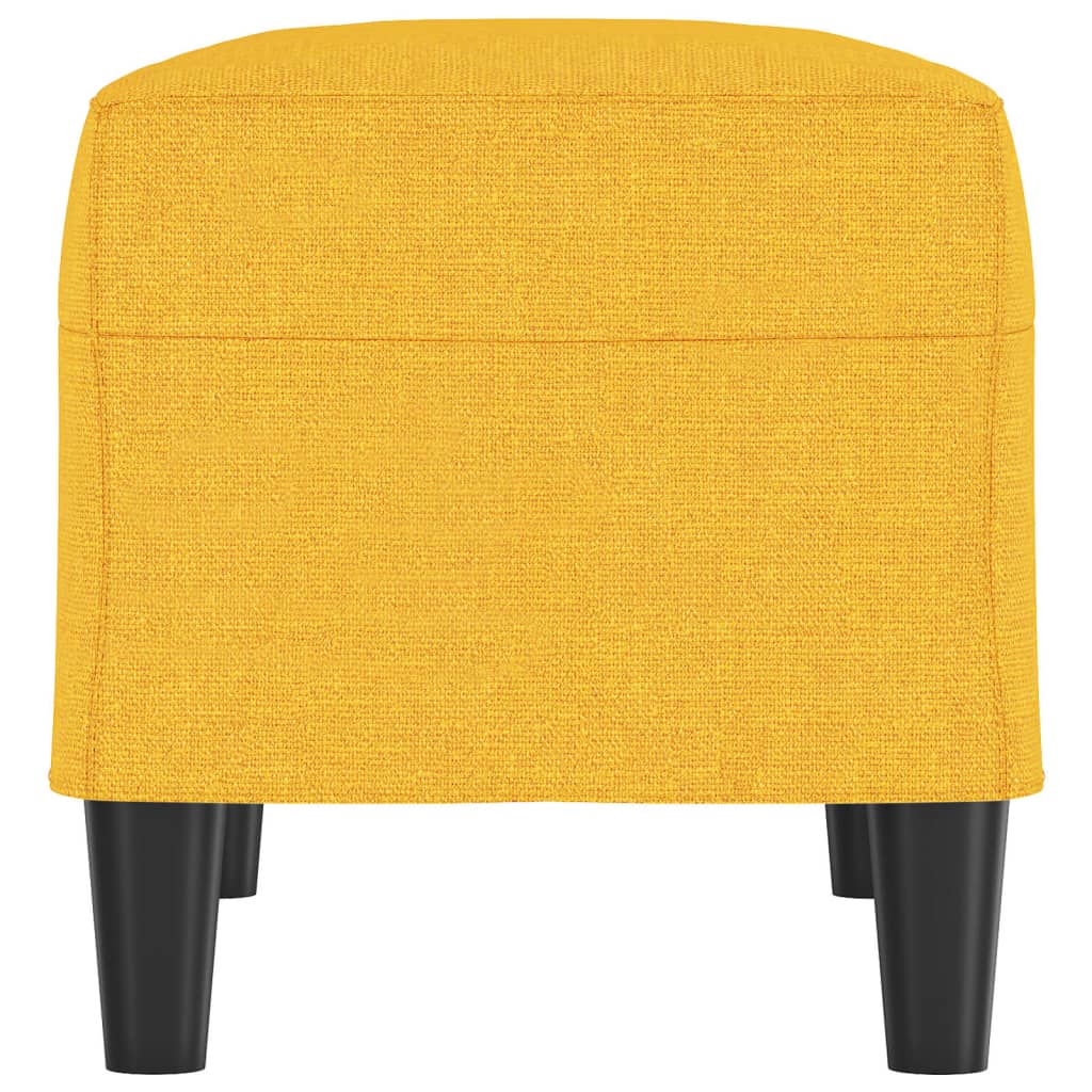bænk 70x35x41 cm stof gul