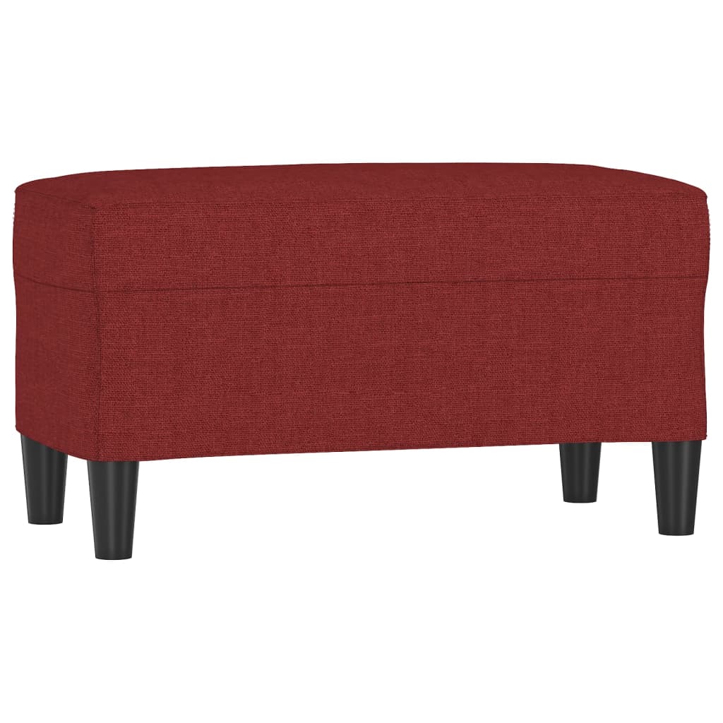 bænk 70x35x41 cm stof vinrød