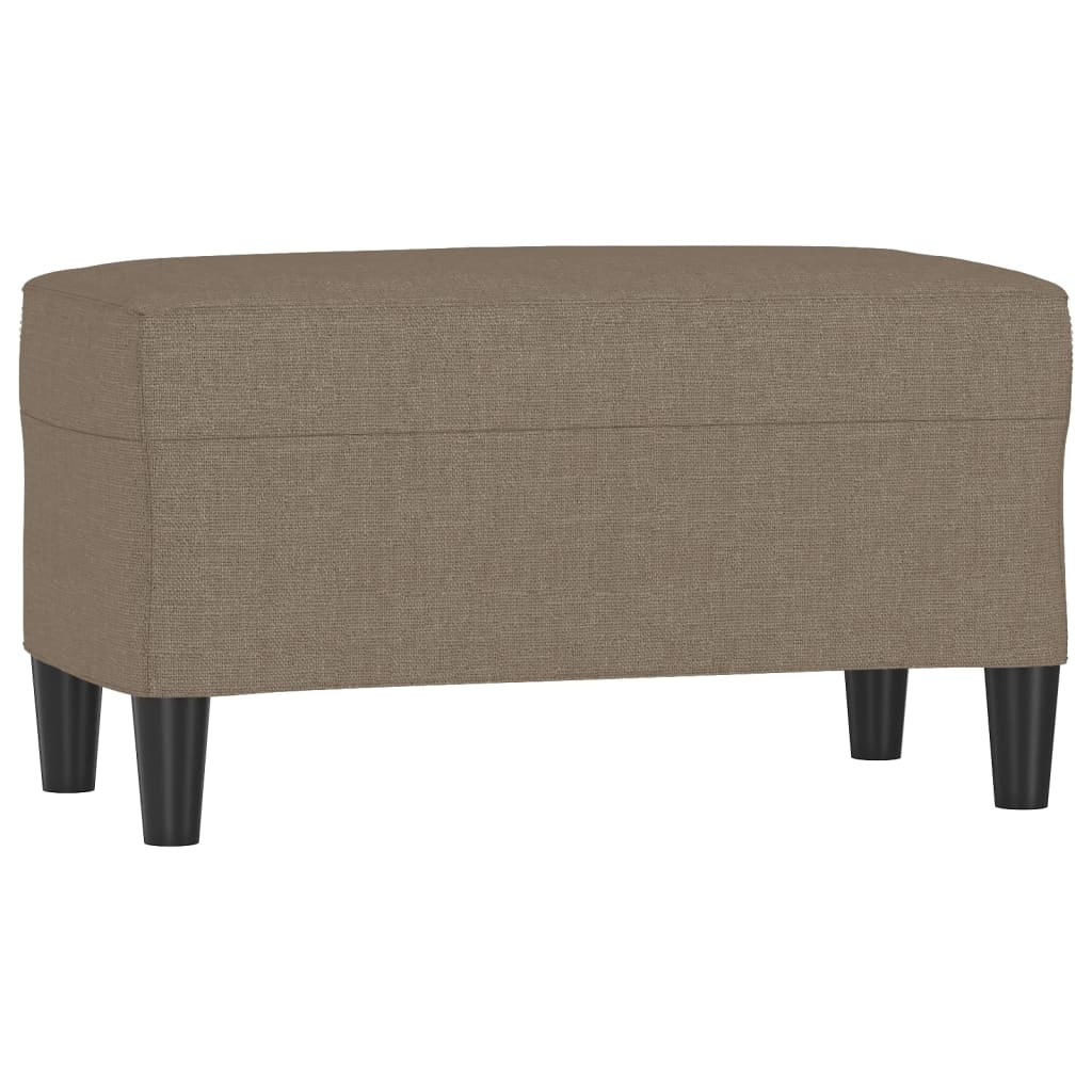 bænk 70x35x41 cm stof gråbrun