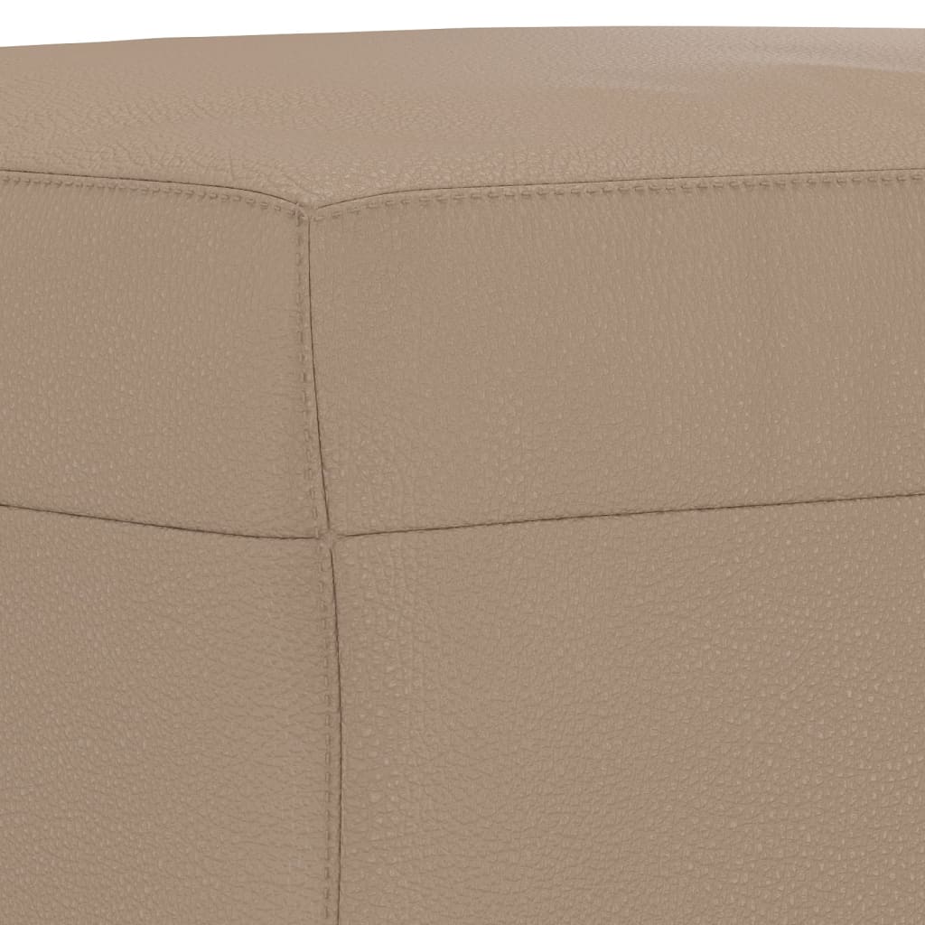bænk 70x35x41 cm kunstlæder cappuccinofarvet