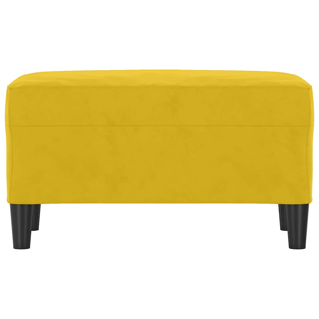 bænk 70x35x41 cm velour gul