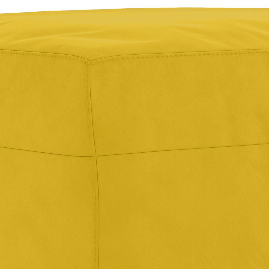 bænk 70x35x41 cm velour gul