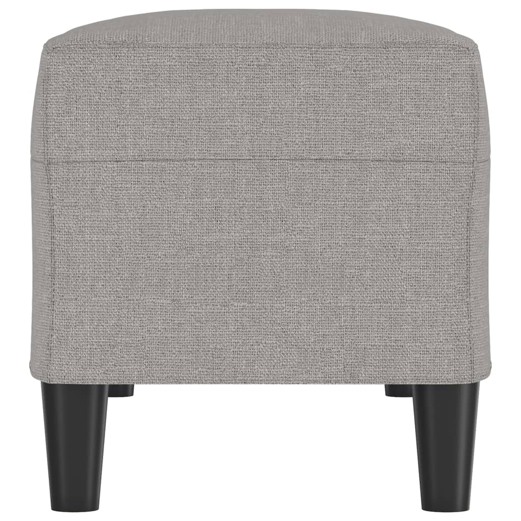 bænk 100x35x41 cm stof lysegrå