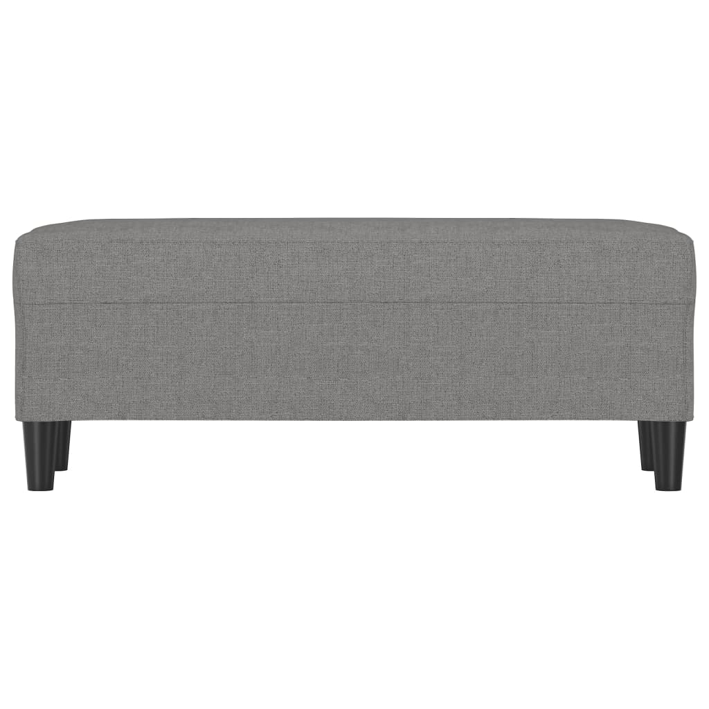 bænk 100x35x41 cm stof mørkegrå