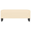 bænk 100x35x41 cm stof cremefarvet