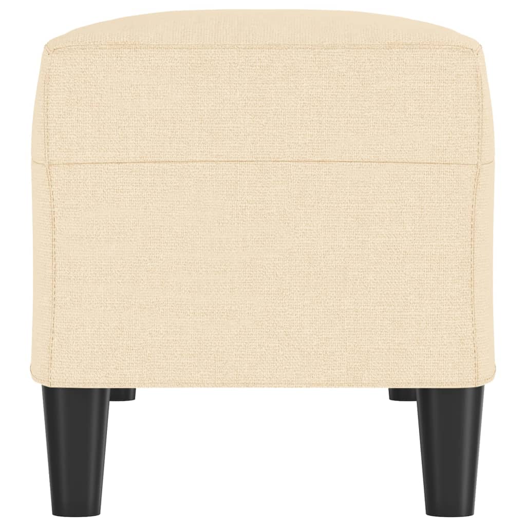 bænk 100x35x41 cm stof cremefarvet