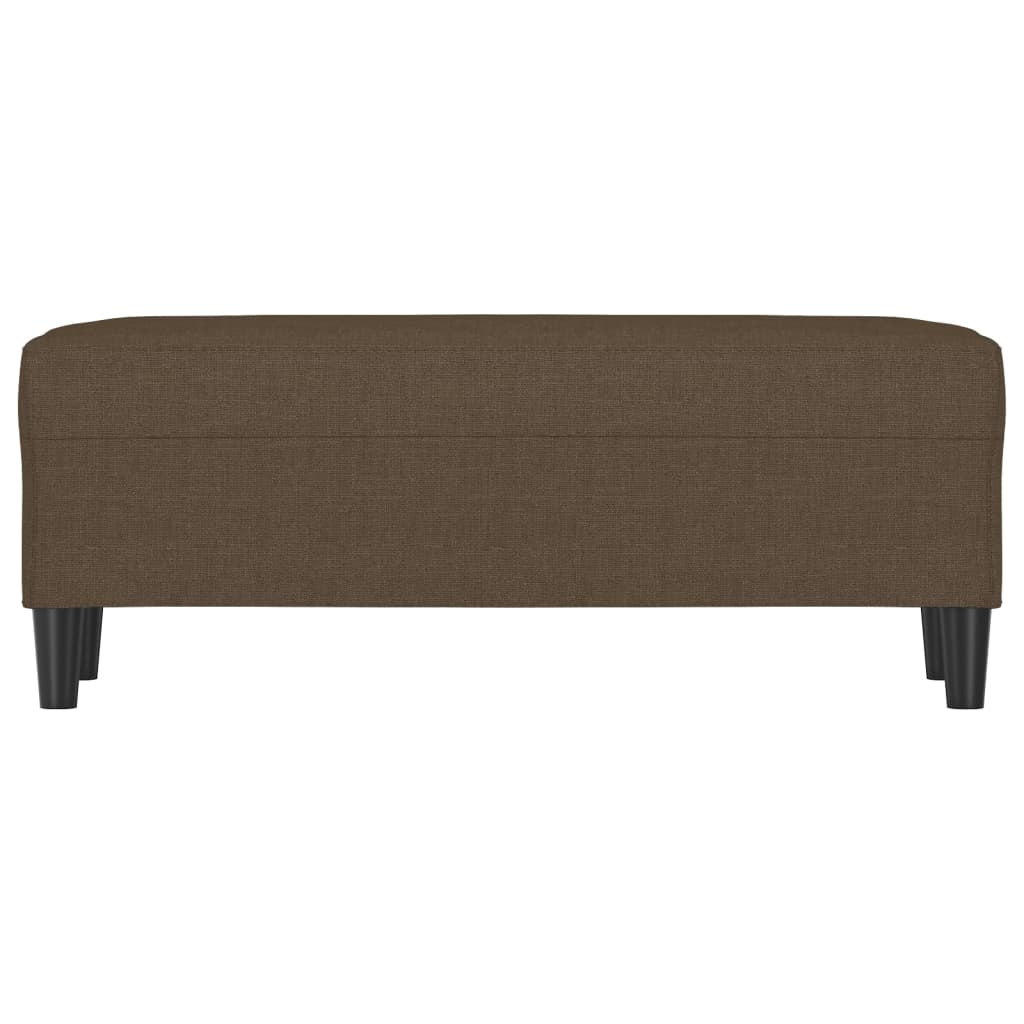 bænk 100x35x41 cm stof brun