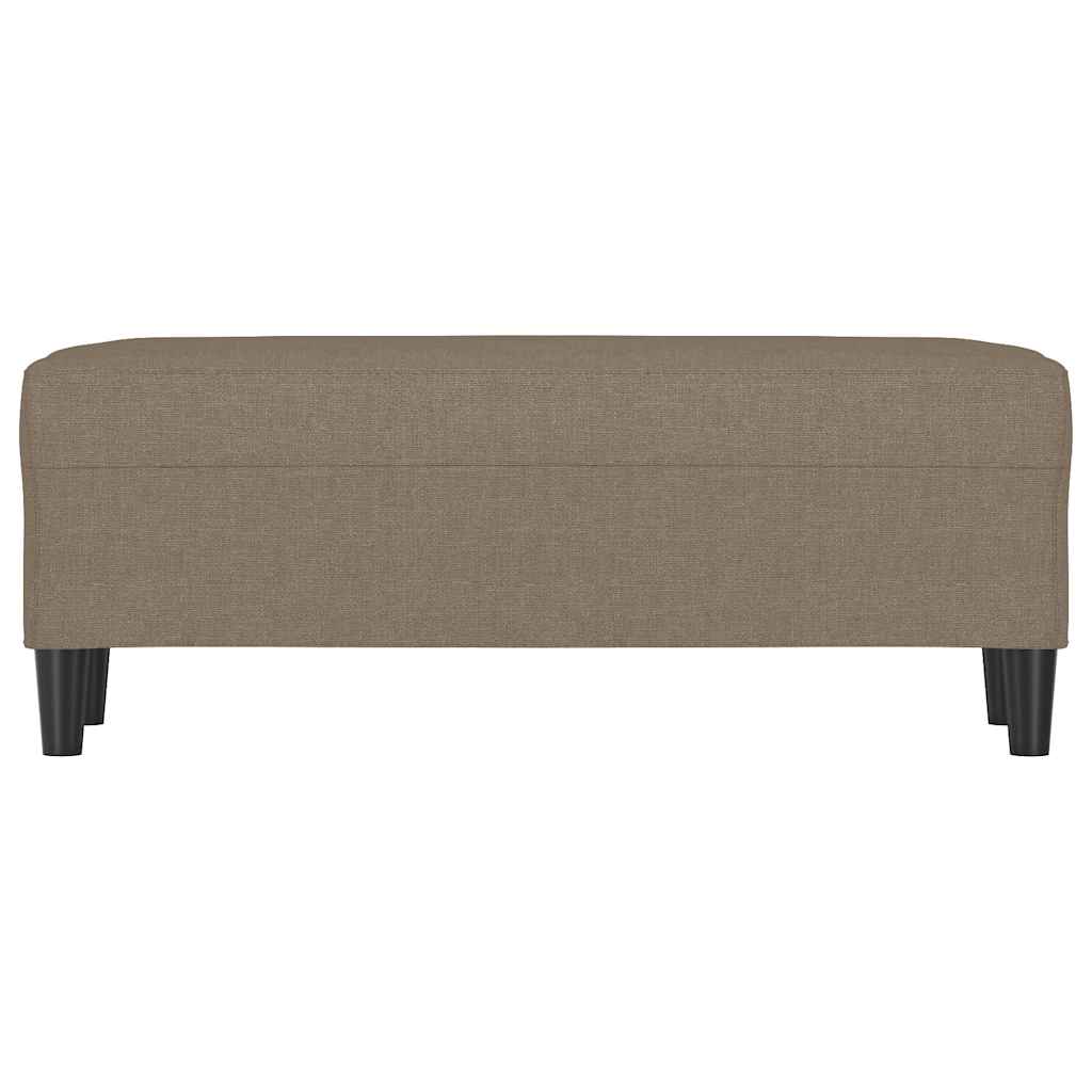 bænk 100x35x41 cm stof gråbrun