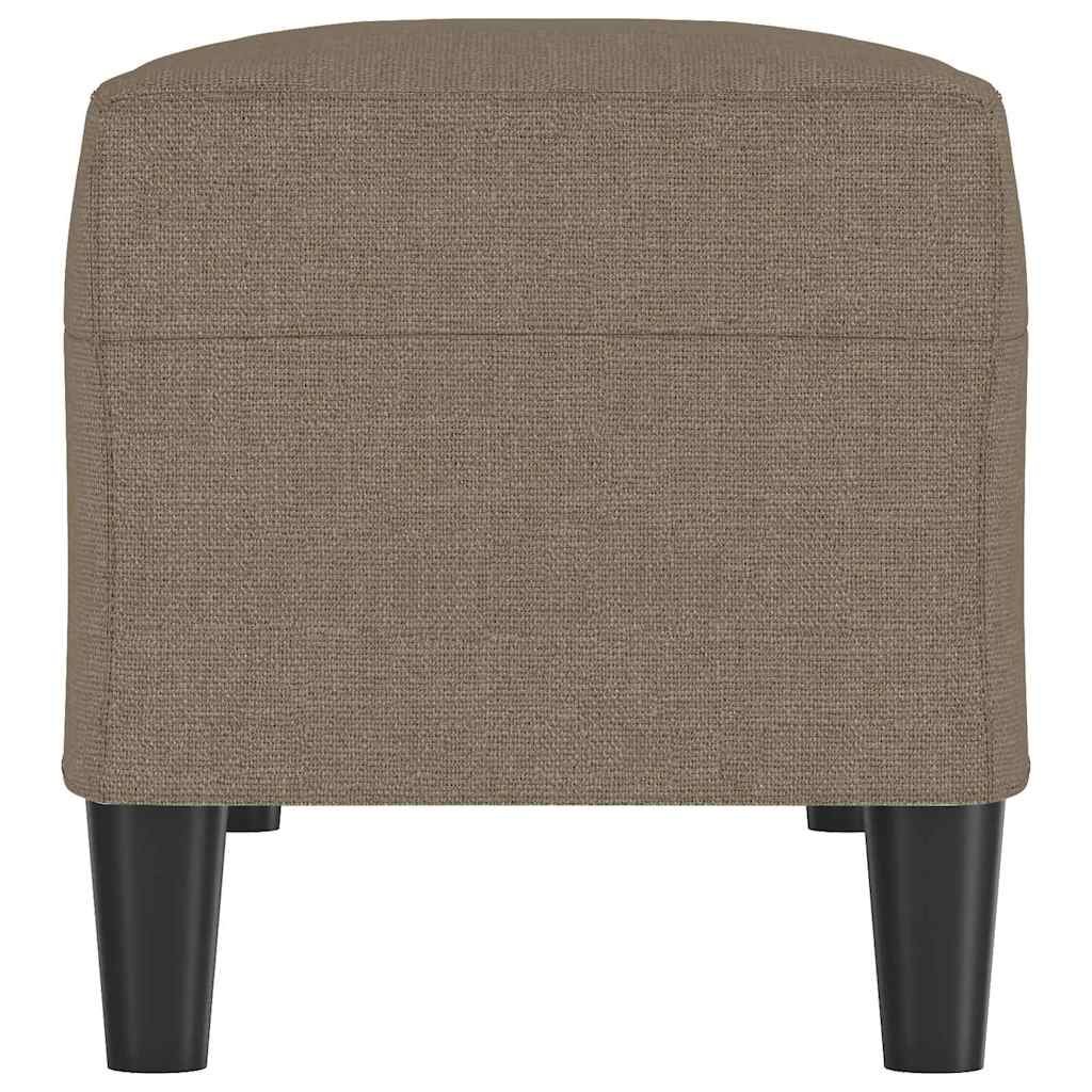 bænk 100x35x41 cm stof gråbrun
