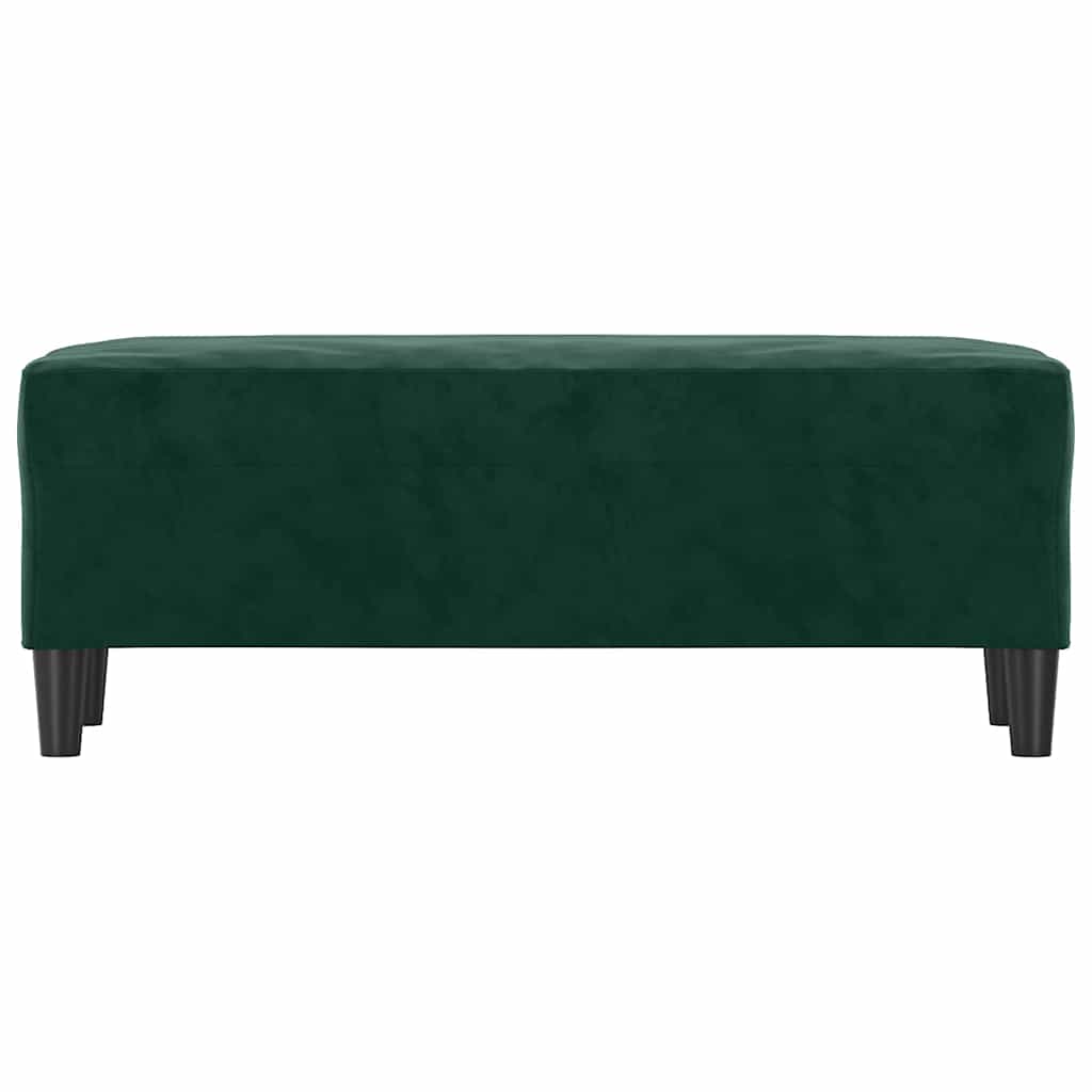 bænk 100x35x41 cm fløjl mørkegrøn