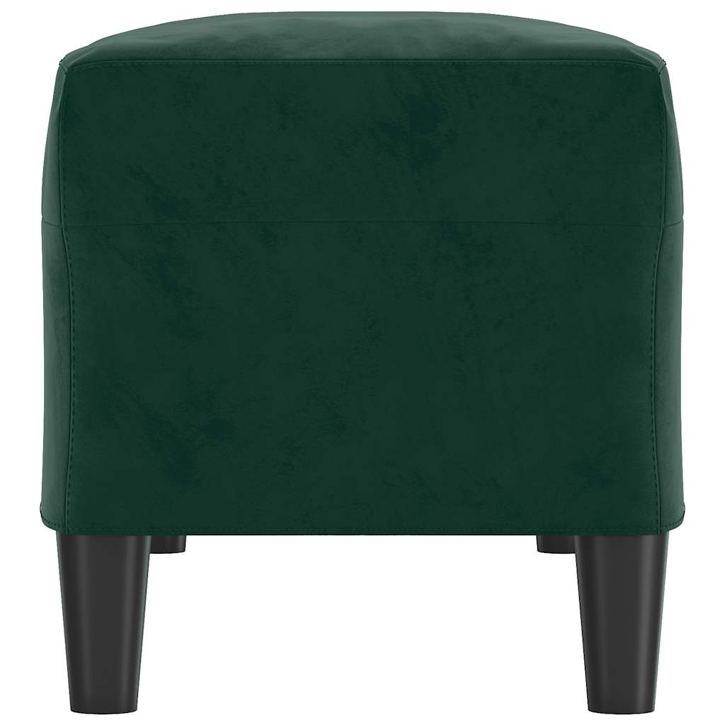 bænk 100x35x41 cm fløjl mørkegrøn