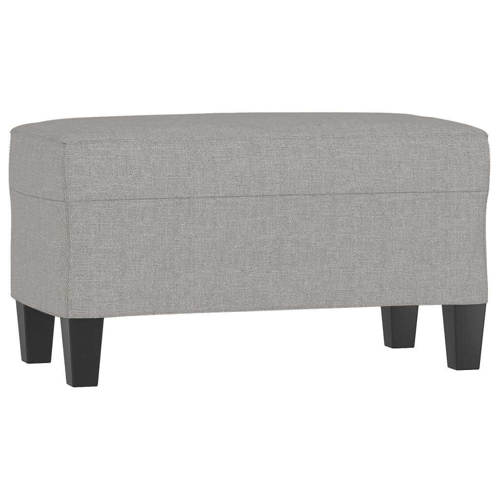 bænk 70x35x41 cm stof lysegrå