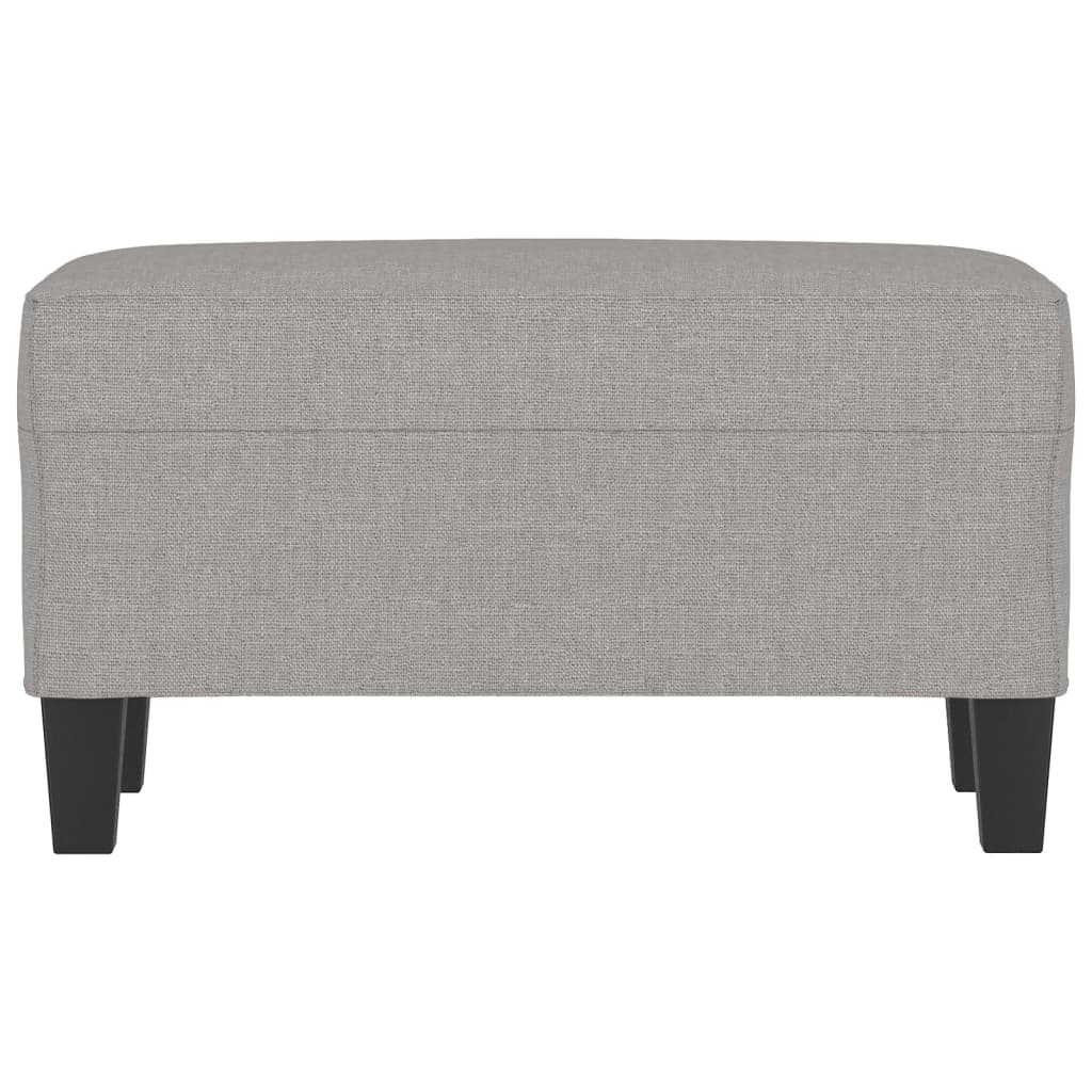 bænk 70x35x41 cm stof lysegrå