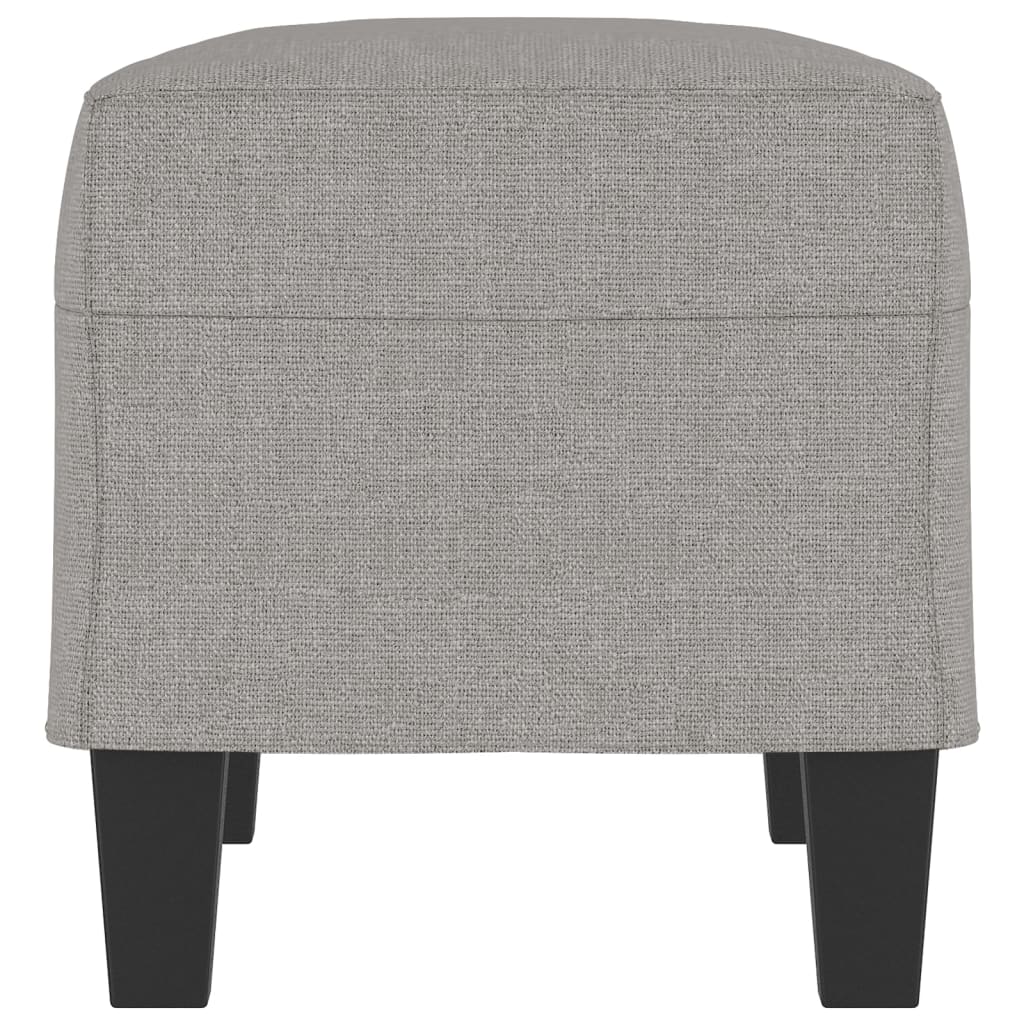 bænk 70x35x41 cm stof lysegrå