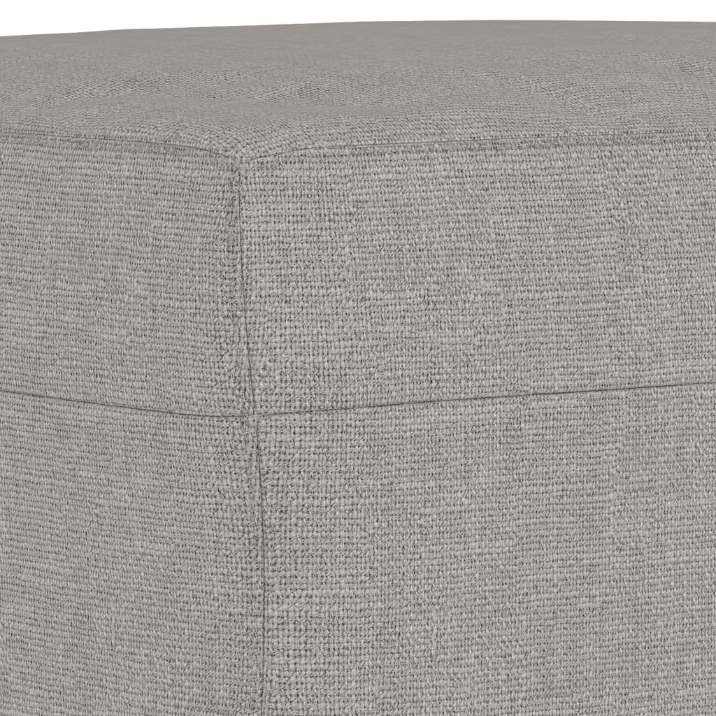 bænk 70x35x41 cm stof lysegrå