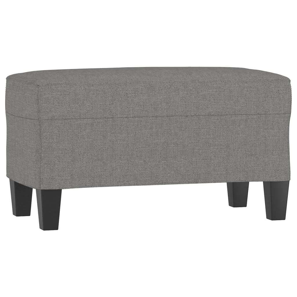 bænk 70x35x41 cm stof mørkegrå