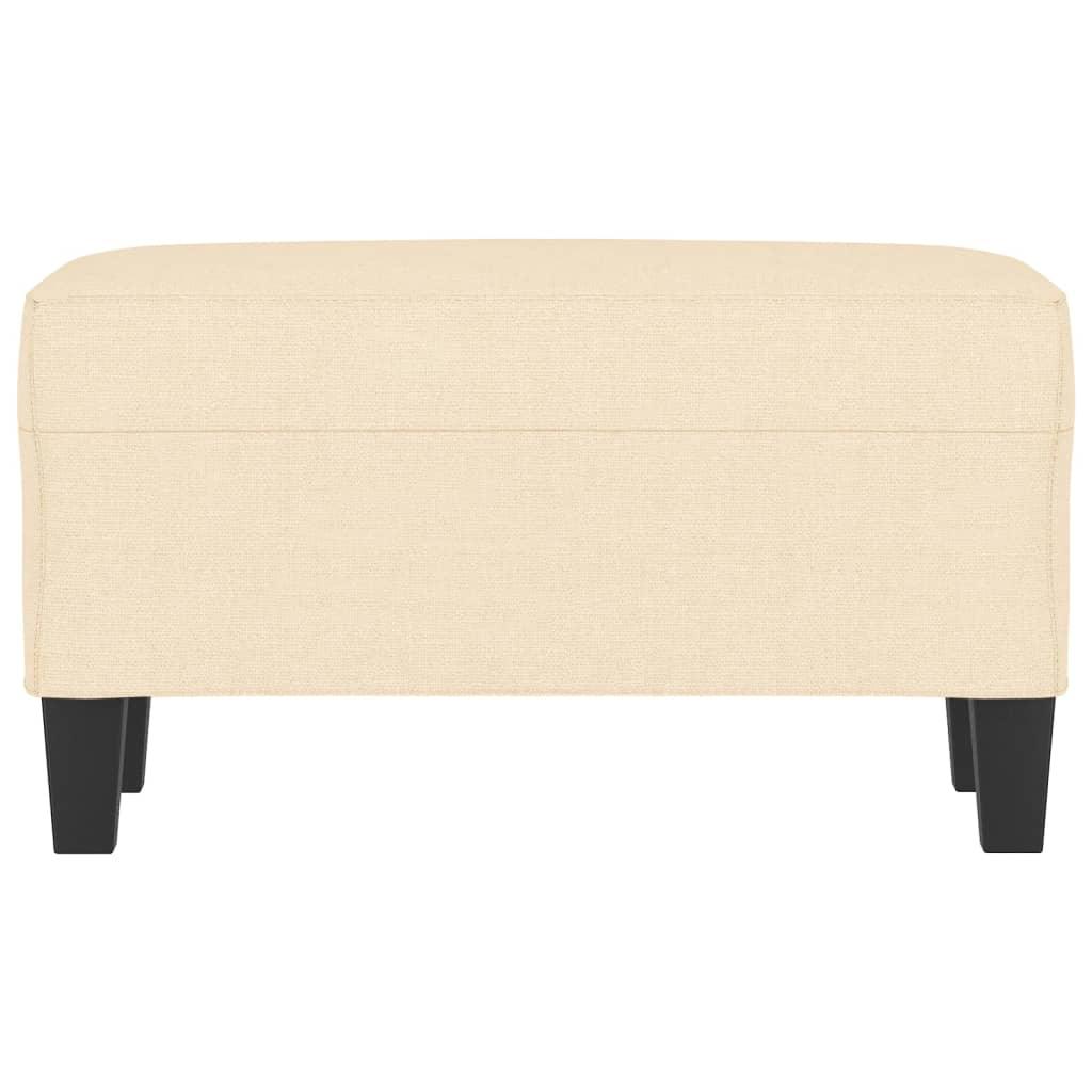 bænk 70x35x41 cm stof cremefarvet