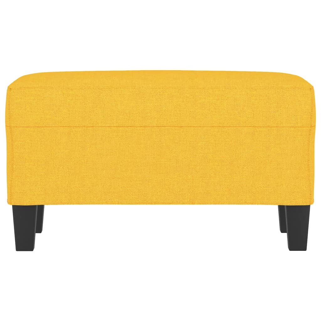 bænk 70x35x41 cm stof gul