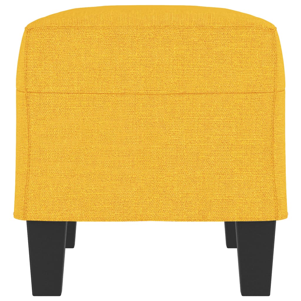 bænk 70x35x41 cm stof gul