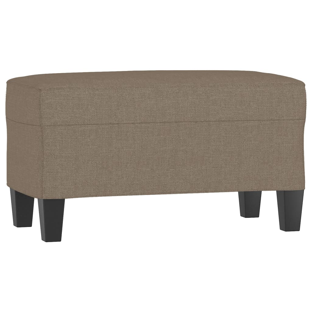 bænk 70x35x41 cm stof gråbrun