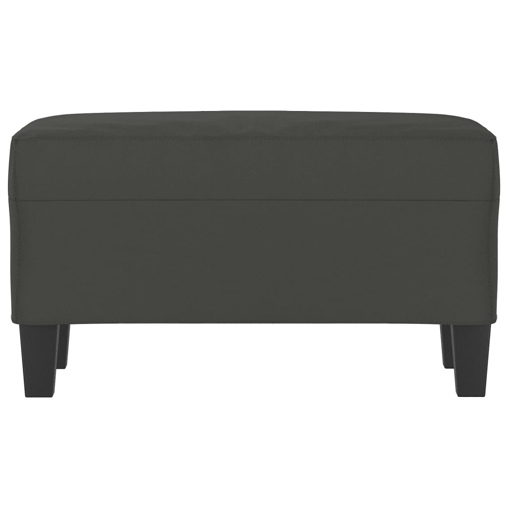 bænk 70x35x41 cm mikrofiberstof mørkegrå