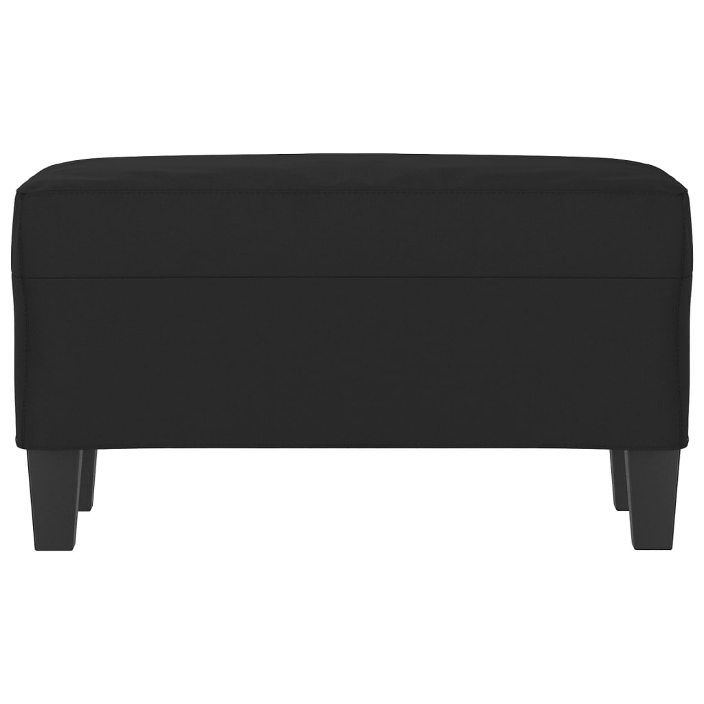 bænk 70x35x41 cm mikrofiberstof sort